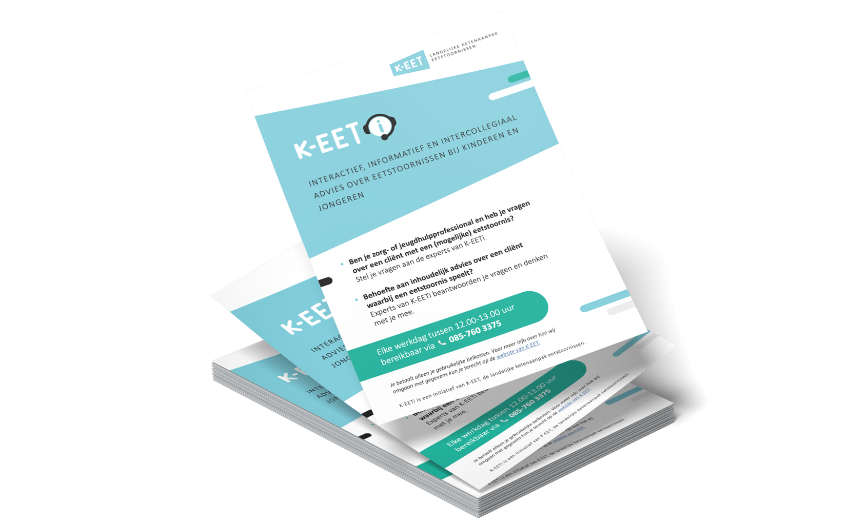 Flyer van de K-EETi advieslijn